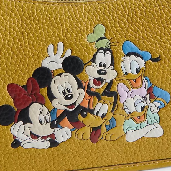 Authentic Disney X Coach Swinger Bag In Regenerative Leather With Mickey Mouse A - Picture 3 of 5